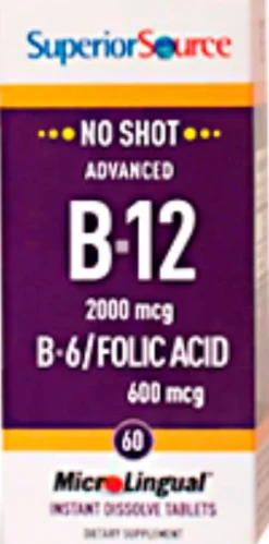 Advanced B12-vitamiini+B6-vitamiini+Folic Acid (foolihappo)