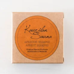 Aprikoosi-palashampoo (shampoopala pahvipakkauksessa), 90 g