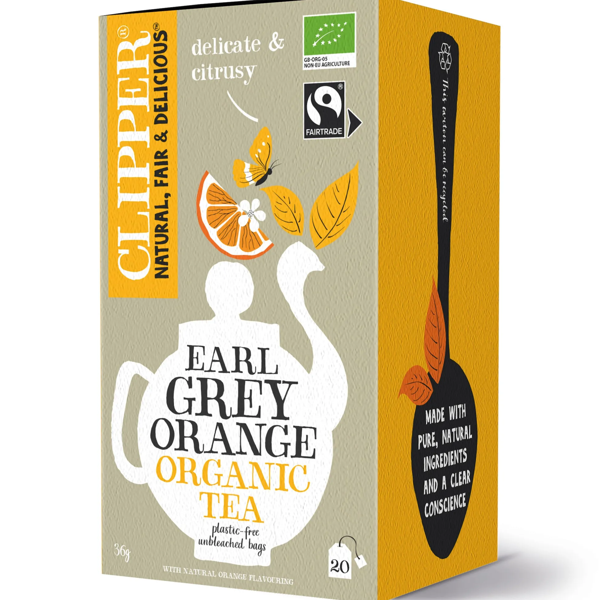 Earl grey appelsiini 20 ps, 36 g
