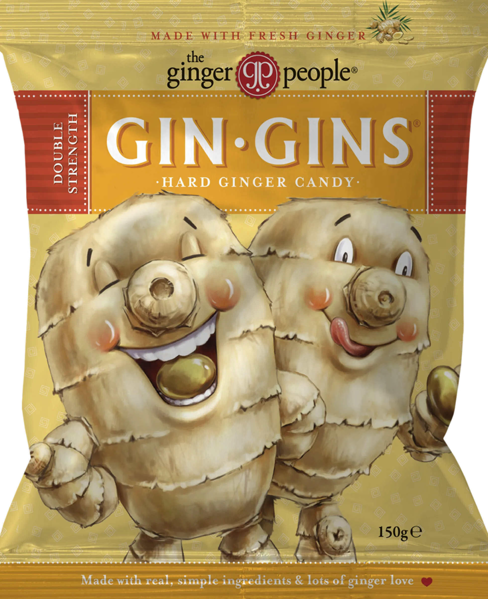 Inkiväärikaramelli, double strenght (hard ginger candy), 150 g