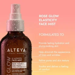Kasvosuihke Glow-Ruusuvesi+Kollageeni, 120 ml
