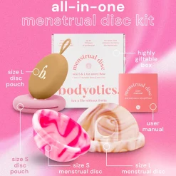 Kestokuukautissuoja, beige-pinkki, 2 kpl