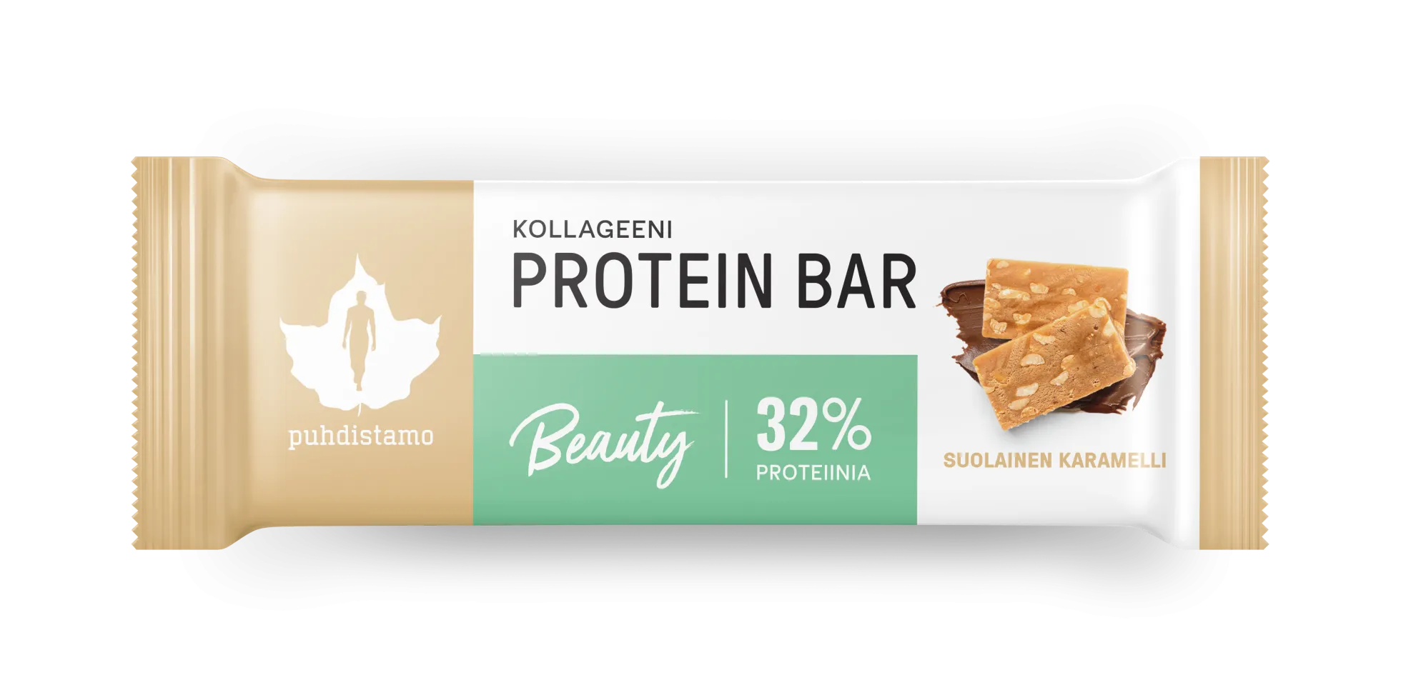 Kollageeni-proteiinipatukka, suolainen karamelli (Beauty-kollageenipatukka), 30 g
