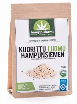 Kuorittu hampunsiemen, 250 g