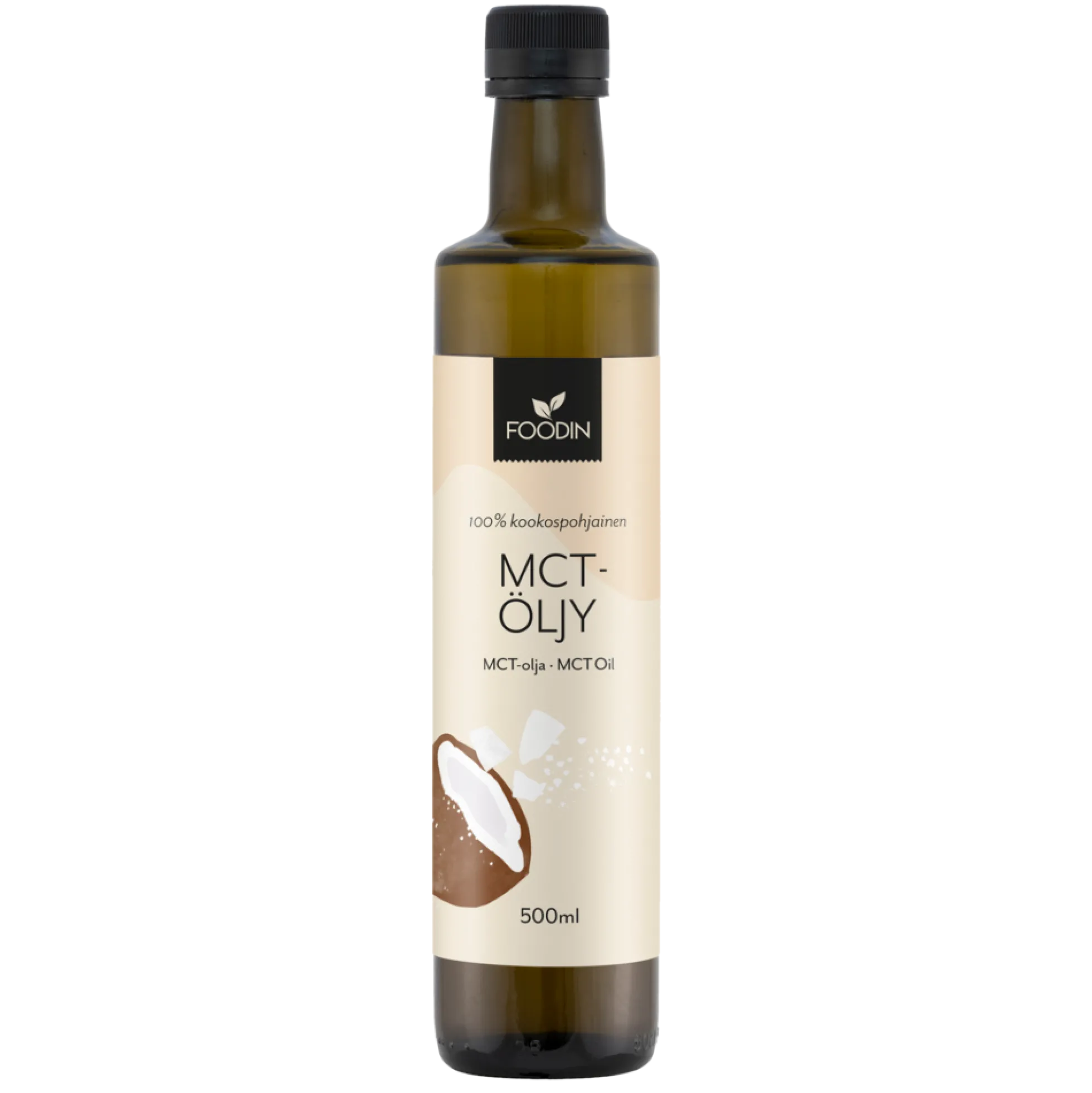 MCT-öljy, kookosöljypohjainen, 500 ml