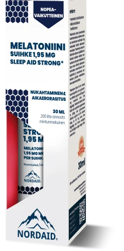 Nordaid Sleep Aid Strong -melatoniinisuihke 1,95 mg, 30 ml
