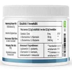 REZCUE Sinkkikarnosiini + Glutamiini, 120 g