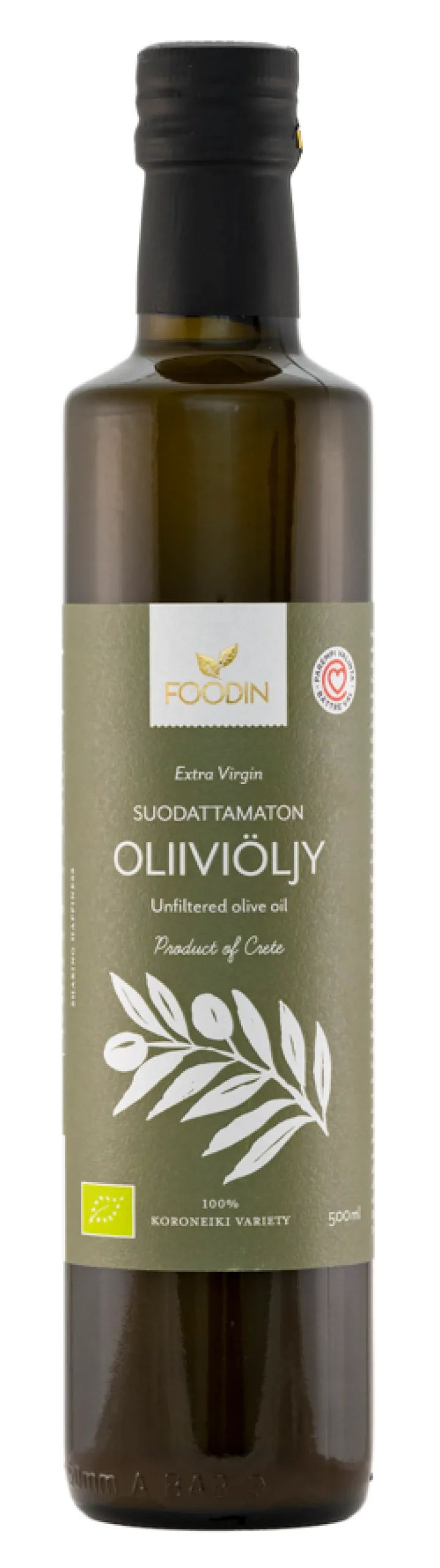 Suodattamaton neitsyt-oliiviöljy, 500 ml