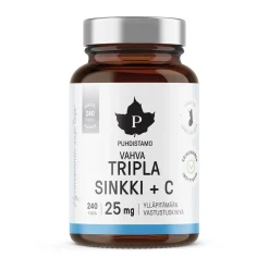 Tripla Sinkki + C 25 mg, 240 kaps